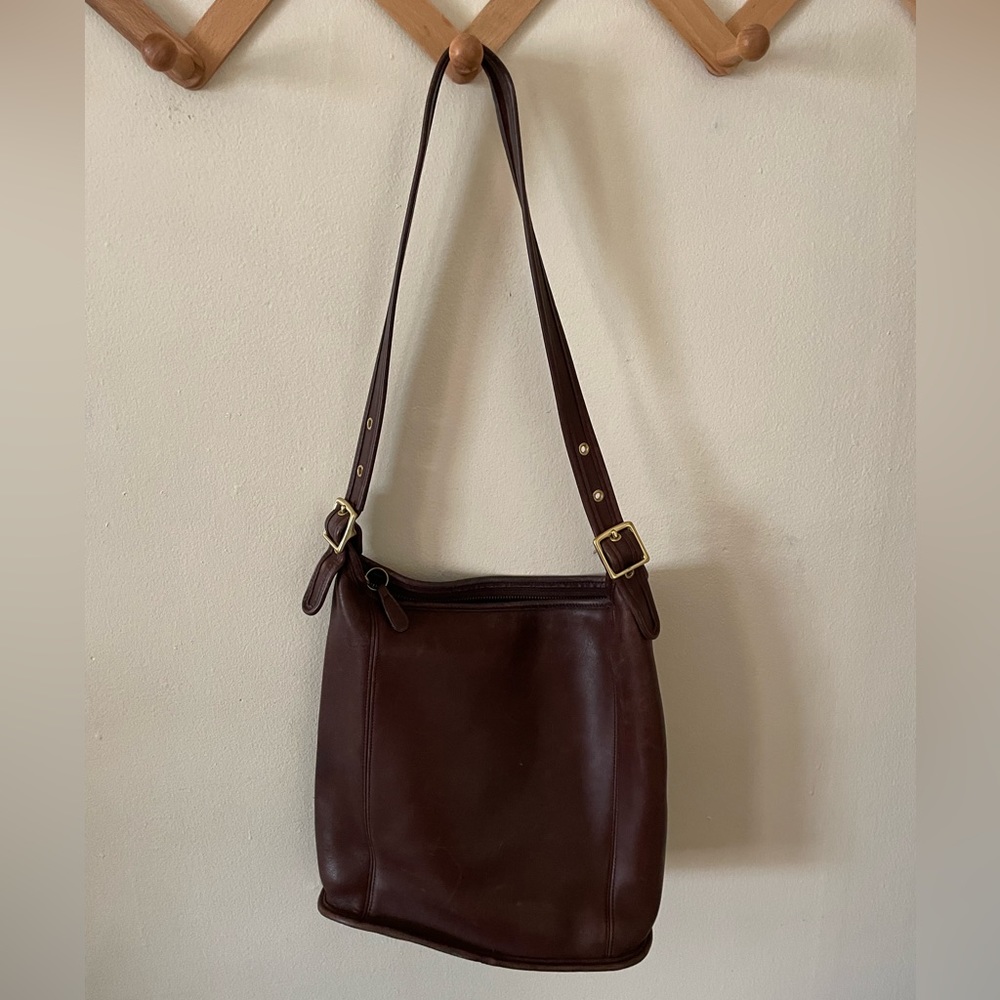 Vintage coach large duffel / bucket bag